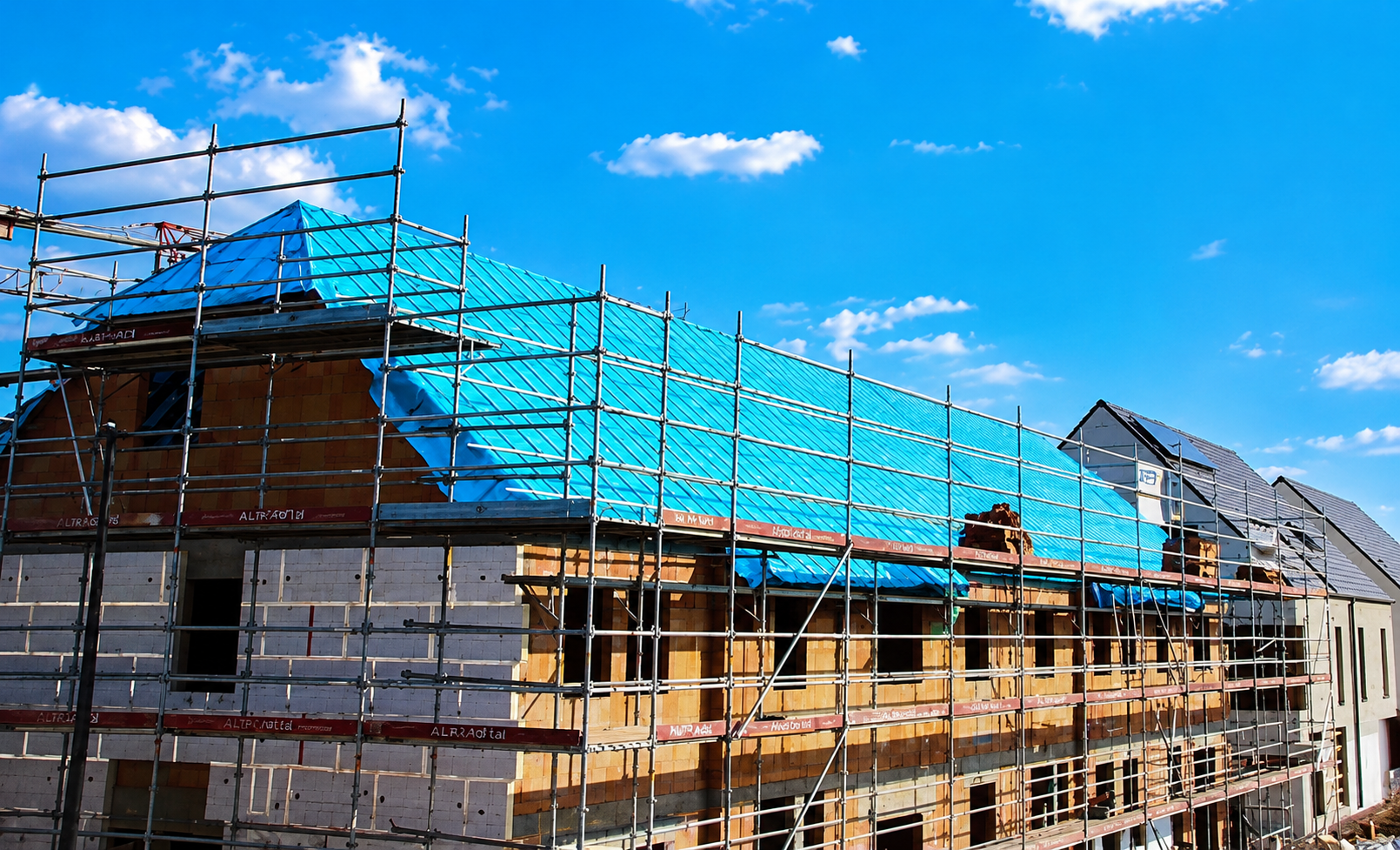 Bouwproject van I Construct in uitvoering